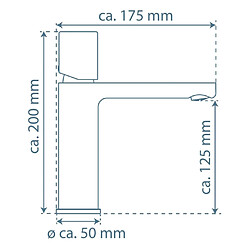 SCHÜTTE Mitigeur de lavabo NEW YORK graphite mat pas cher