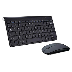 Acheter Mini Clavier Sans Fil Souris Ensemble étanche 2.4G Pour Ordinateur Portable Mac PC Noir