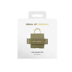 Acheter IDEAL OF SWEDEN Mini Sac pour AirPods Pro 1 / Pro 2 Modèle Flo Texturé Croco avec Mousqueton Vert