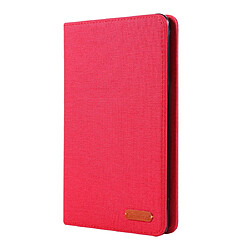 Wewoo Housse Étui Coque Pour iPad Mini 4/3/2/1 en cuir PU avec support et fentes cartes rouge