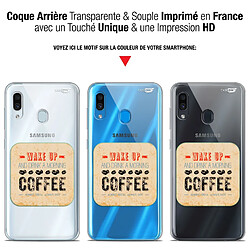 Avis Caseink Coque arrière Samsung Galaxy A30 (6.4 ) Gel HD [ Nouvelle Collection - Souple - Antichoc - Imprimé en France] Wake Up With Coffee