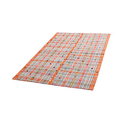 Vidal Tapis de laine 227x146 orange Jajim pas cher