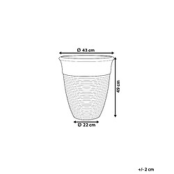 Avis Beliani Pot de fleurs gris d43 cm KATALIMA