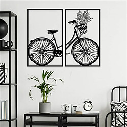 DEKORY Décor d'art Mural Bicyclette, Vélo de ville- 82x60 cm