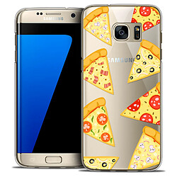 Avis Caseink Coque Housse Etui Samsung Galaxy S7 Edge [Crystal HD Collection Foodie Design Pizza - Rigide - Ultra Fin - Imprimé en France]