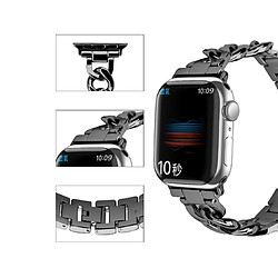 B27 Black Gold Watch Bracelets de rechange 42mm 44mm 44mm 44mm 44mm Sangle en métal de chaîne en denim de rangée pour Apple Iwatch 7654321 SE