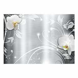 Paris Prix Papier Peint Orchids on Steel 105 x 150 cm