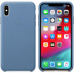 Apple Coque Leather pour iPhone Xs Max - Cornflower