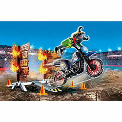 Playmobil® Stuntshow pilote de moto et mur de feu Playmobil 70553