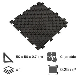 ArtPlast Dalle clipsable en... 50 x 50 cm - Noir