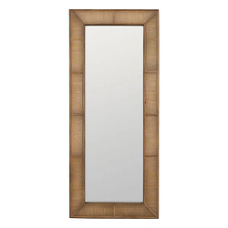 BigBuy Home Miroir mural Naturel 66 X 3,5 X 153 CM