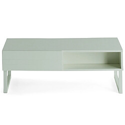 Bestmobilier Sofia - table basse - vert sauge mat - 110 cm