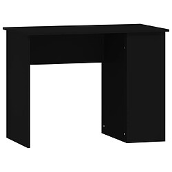 vidaXL Bureau Noir 100x55x75 cm Bois d'ingénierie