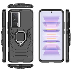 Htdmobiles Coque pour Xiaomi Poco F5 Pro 5G / Redmi K60 / K60 Pro - housse etui rigide anti choc + film ecran - NOIR