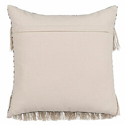 BigBuy Home Coussin Coton Noir Beige 45 x 45 cm