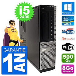 PC Dell OptiPlex 990 DT Intel i5-2400 RAM 8Go Disque Dur 500Go Windows 10 Wifi - Occasion