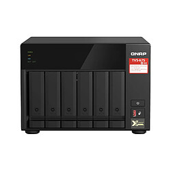 QNAP TVS-675-8G 6-bay NAS TVS-675-8G 6-bay NAS KX-U6580 8C/8T 2.5GHz 8Go 6xSATA 6Gb/s bays 2xM.2 NVMe PCIe Gen3 SSD slots 2x2.5GbE LAN optional 10GbE