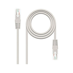 Cable de red RJ45 NanoCable Cat.6 UTP Gris - 30cm