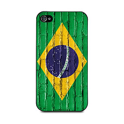 Muvit Coque Noire Bresil Mur Apple Iphone 4S