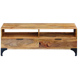 Maison Chic Meuble TV scandinave - Banc TV pour salon Bois de manguier 120 x 35 x 45 cm -MN48954