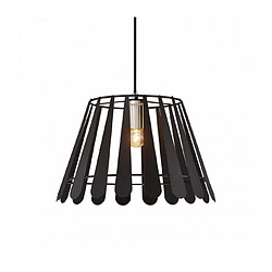 Luminaire Center Suspension Somerset Noir mat 1 ampoule 28cm pas cher