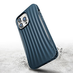 Raptic Coque pour iPhone 14 Pro Max Clutch Shockproof 3M avec motif rayures Bleu