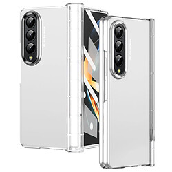 Coque en TPU anti-chute avec deux cercles de lentilles de placage pour votre Samsung Galaxy Z Fold4 5G - transparent