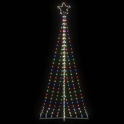 vidaXL Guirlande de sapin de Noël 447 LED colorées 250 cm