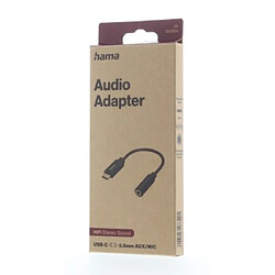 HAMA Adaptateur audio, fiche USB-C - jack femelle 3,5 mm, stéréo