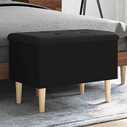 Maison Chic Banc de rangement | Meuble de rangement d'Entrée | Coffres d'Intérieur noir 62x42x46 cm bois d'ingénierie -MN67144