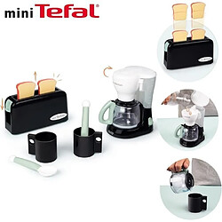 Smoby - Tefal Petit Déjeuner - Grille pain + cafetiere + tasses et cuilleres - Dés 3 ans