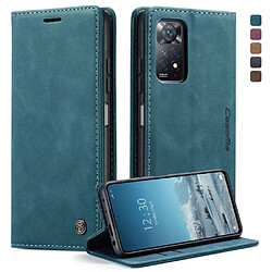 Etui en PU CASEME auto-absorbé magnétique avec support pliable, vert pour votre Xiaomi Redmi Note 11 Pro 5G (Qualcomm)/Note 11 Pro 4G (MediaTek)