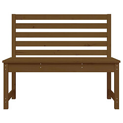 Helloshop26 Banc de jardin meuble de patio d'extérieur terrasse 109 x 48 x 91,5 cm bois de pin massif marron miel 02_0011741