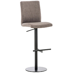 Non Tabouret de bar Cadiz tissu noir