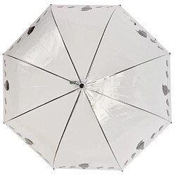 Avis Esschert Design Parapluie transparent noir Oiseaux sur un fil.