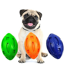 Jouet pour chien Ball Voice Rubber Rugby Résistant aux morsures et aux grincements Chat