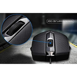 iKAKU KSC-357 Souris d'ordinateur optique avec 3 boutons 1500 DPI USB Noir pas cher