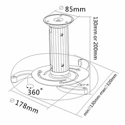 Avis Support de Toit Inclinable pour Projecteur Equip 650700