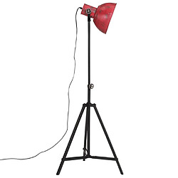 Avis vidaXL Lampadaire 25 W rouge délavé 61x61x90/150 cm E27