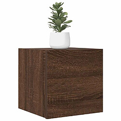 vidaXL Meubles TV muraux 2 pcs Chêne marron 30,5x30x30 cm