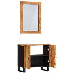 Avis Maison Chic Armoire de Bain | Ensemble de 2 meubles salle de bain bois massif d'acacia -GKD78729