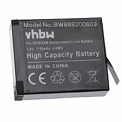 vhbw batterie compatible avec Insta360 One X appareil photo DSLR (1150mAh, 3.8V, Li-Ion)