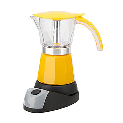 Portable 6 tasses électrique espresso cafetière percolateur moka pot jaune