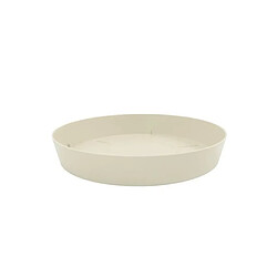 Plastiken Plateau pour Pot a fleurs 24 Cm Collection TES - Ecru