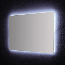 Kiamami Valentina MIROIR DE SALLE DE BAIN 120X70 CM AVEC RÉTRO-ÉCLAIRAGE À LEDS