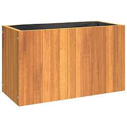 vidaXL Jardinière 59x27,5x35 cm bois massif d'acacia