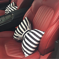 Wewoo Classique Stripe Bowknot Style respirant Car taille coussin oreiller Retour, Taille: 35 * 45cm