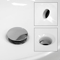 Acheter Ecd Germany Lavabo en céramique blanc vasque a poser rond évier design moderne 420x170mm