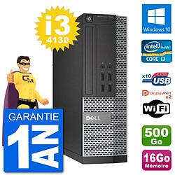 PC Dell OptiPlex 7020 SFF Intel i3-4130 RAM 16Go Disque 500Go Windows 10 Wifi - Occasion