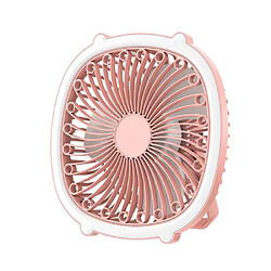 (Pink) Portable Desktop Fan with light? USB Ceiling Fan